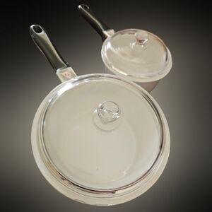 Princess House Nouveau 2 Qt & 1 Qt Saucepan & Lid